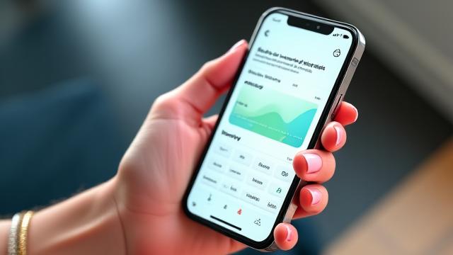 Screenshot di un'app avanzata per il tracciamento del ciclo mestruale su uno smartphone.
